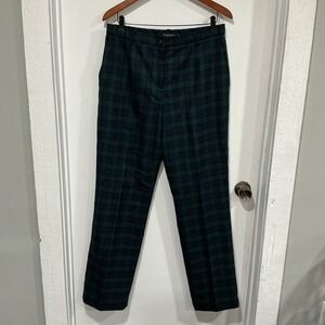 Vintage 80s Pendleton Wool Pants SZ 12 Black Watch Tartan Plaid Made in USA